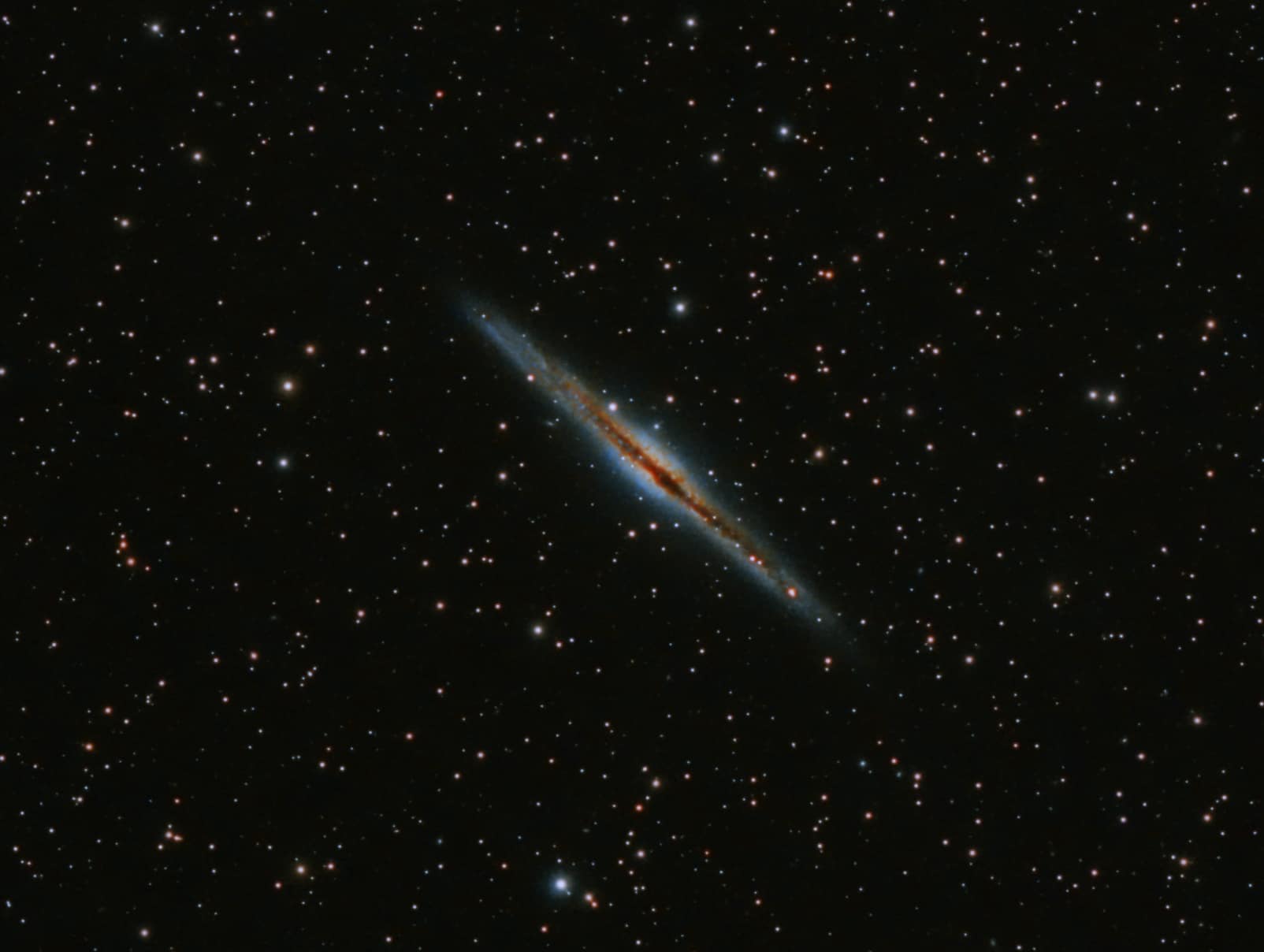 NGC891 Edge on galaxy in Andromeda