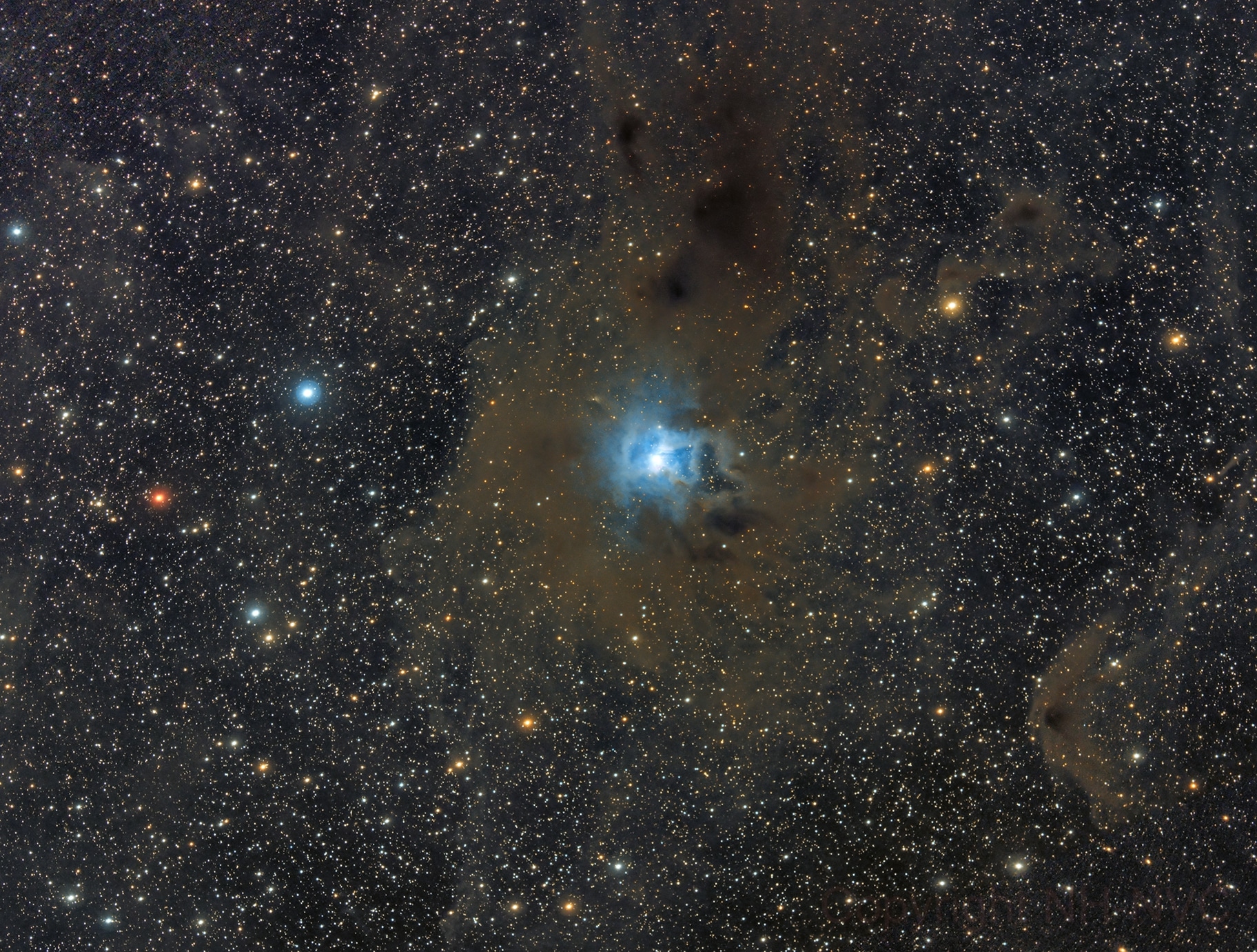 Telescope: Celestron C9.25, Camera: ZWO ASI071MC Pro, Mount: TTS-160 Panther with rOTAtor, Taken by: Niels Haagh and Niels V.